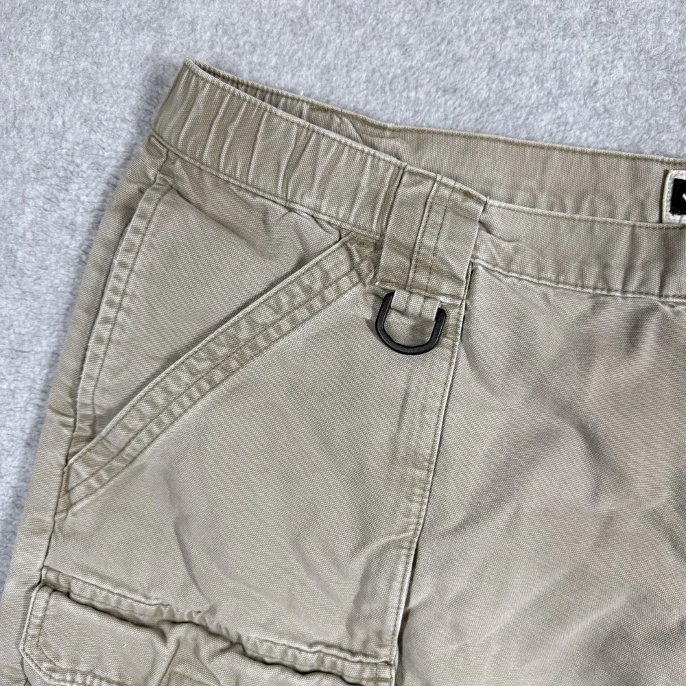 Columbia Safari Shorts Mens XL Beige Canvas Hiking Outdoor Cargo 8